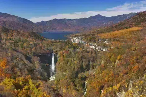 Kegon falls and Chuzen-ji lake in Nikko
